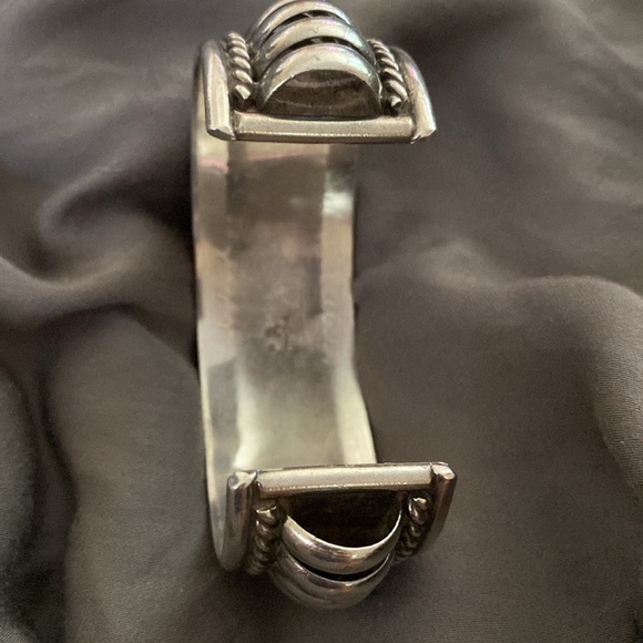 Priscilla Apache Navajo Designed Sterling Silver Cuff Bracelet - Picture 6 of 9